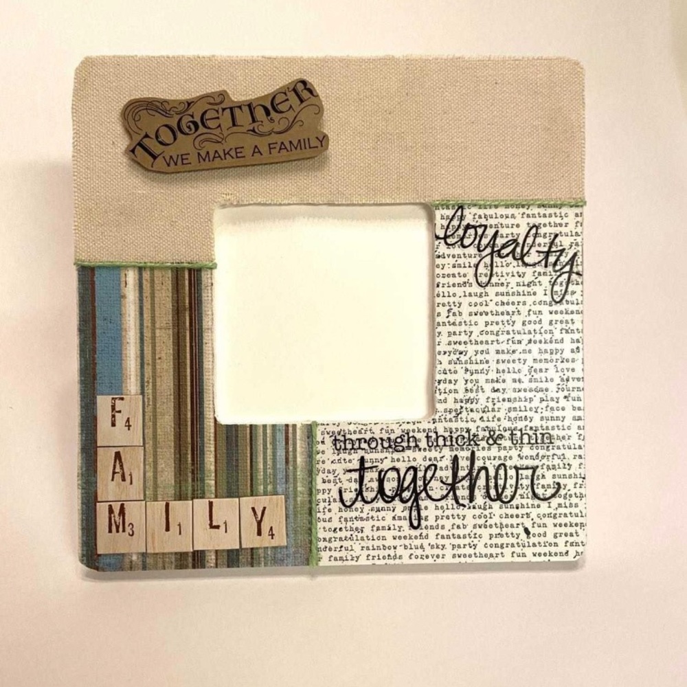 ‘Family’ Handcrafted Photo Frame